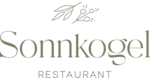 Logo des Sonnkogel Restaurants mit botanischen Elementen. | © Schmittenhöhen AG